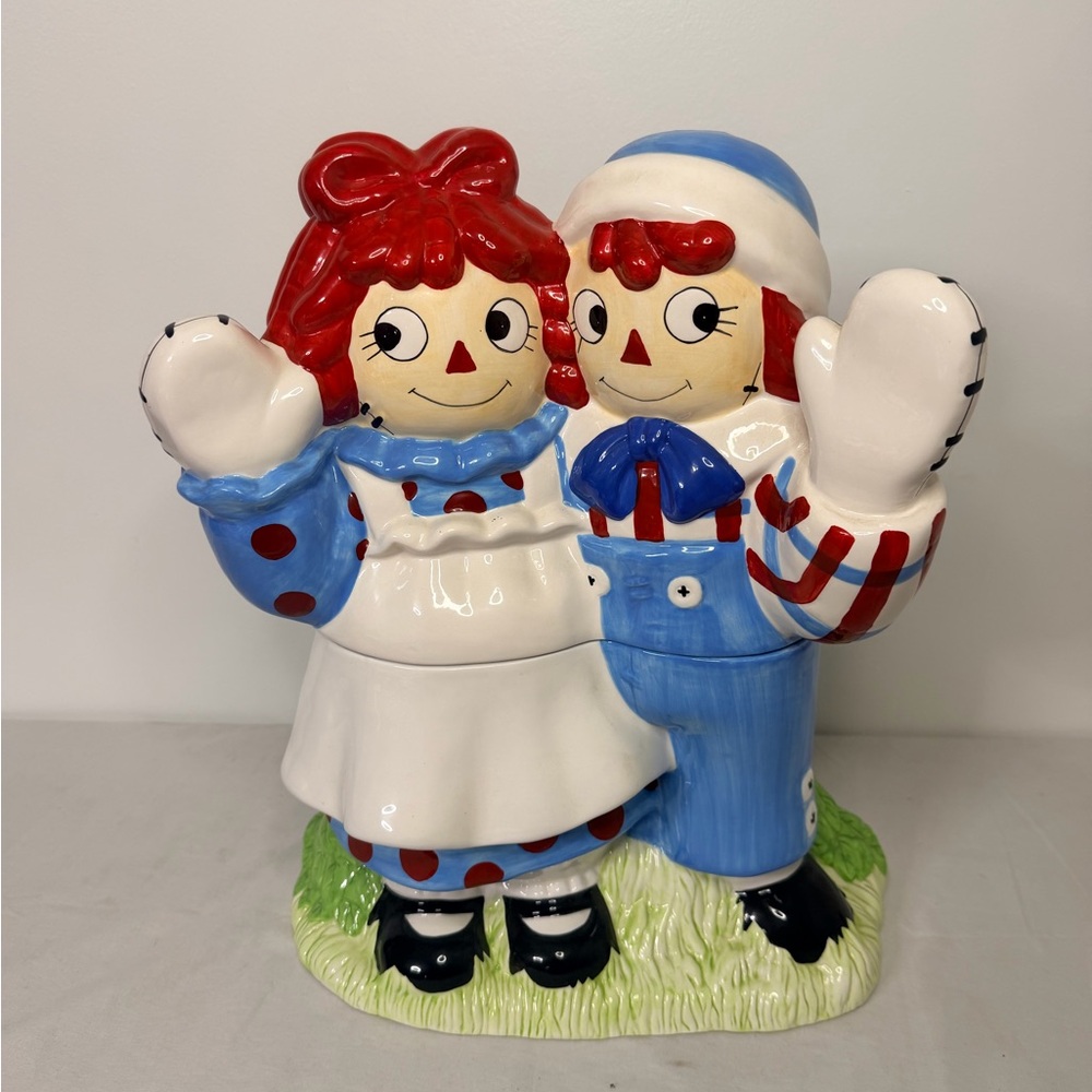 Raggedy Ann & Andy Limited Edition Cookie Jar Treasure Craft 480/1000